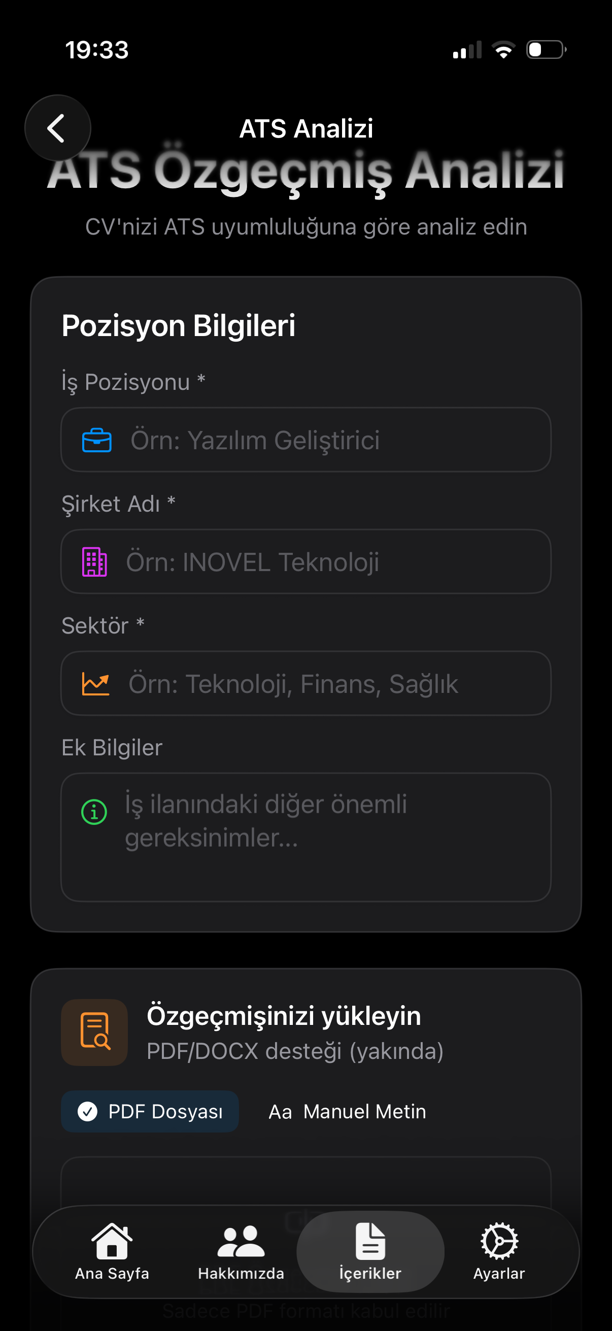 Özgeçmiş (CV) Oluşturucu
